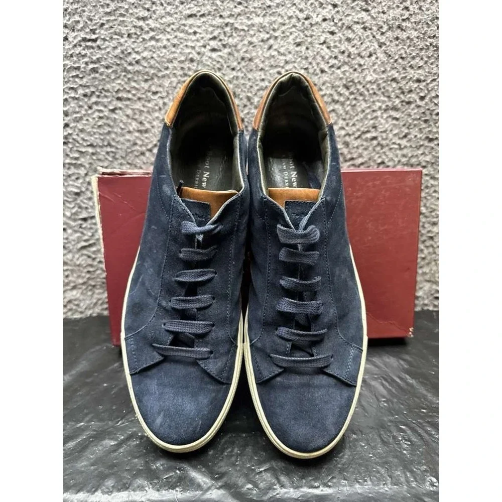 To Boot New York Derrick Suede Handmade‎ Sneakers Navy Blue Mens Size 12 US